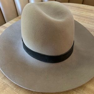 Janessa Leone Grey Wool Hat